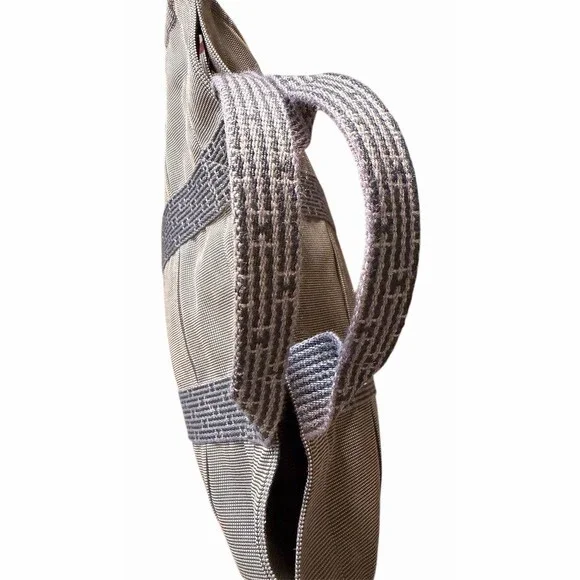 Hermès Grey Herline MM Tote Bag  Medium Zip Top With Snaps - Picture 10 of 12